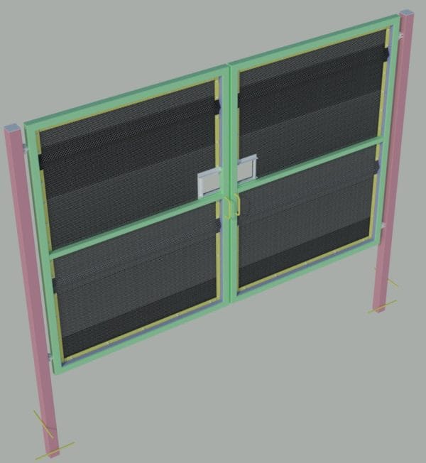 3000mm x 2000mm Double Swing Gate