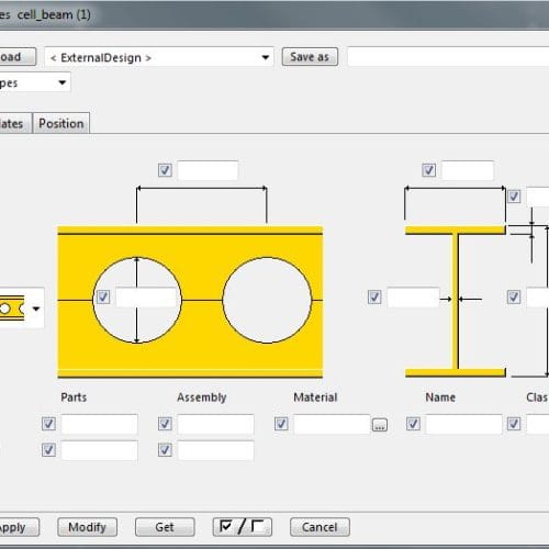 Castellated and Cellular Beam Tool .UEL - Steel Drawings