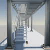 Triple Stacked Container Access Structure – Free Reference Model