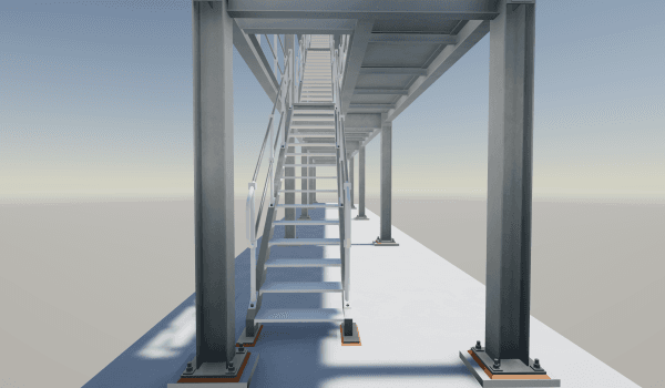 Triple Stacked Container Access Structure – Free Reference Model