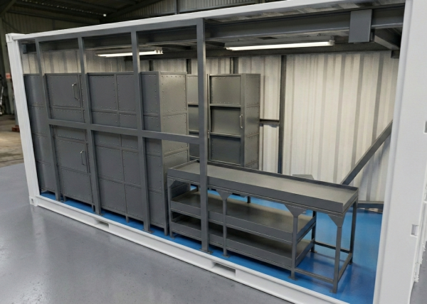 20ft Container Workshop – Free Reference Model
