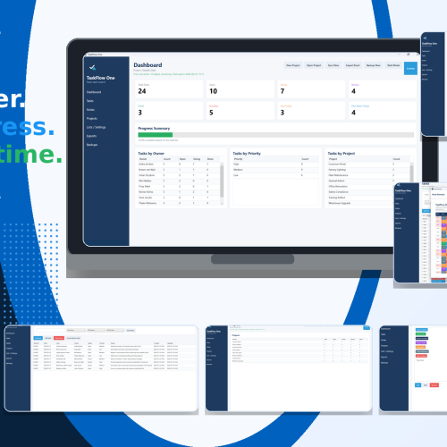 365 Days_TaskFlow One - Simple team task control ✅📊🚀